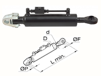 Braccio 3 punto idraulico Cermag per trattori JOHN DEERE lunghezza 545-740 mm - 50661