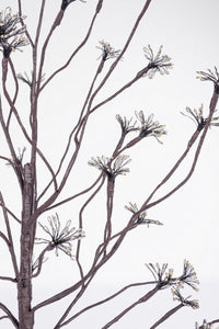 Albero di Natale artificiale marrone 600 microLED classico