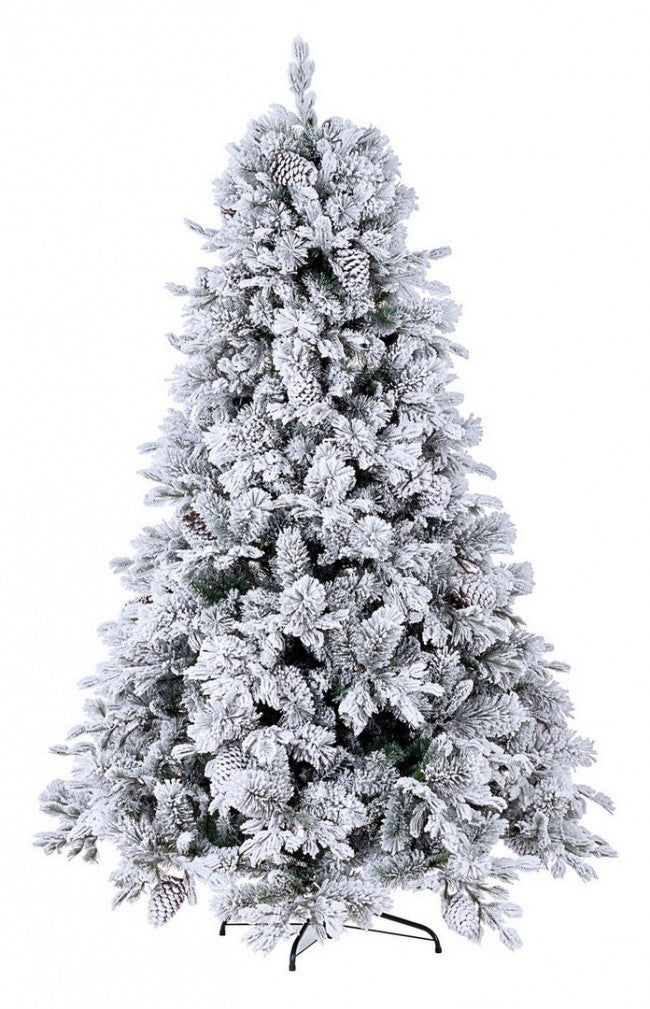 Albero di Natale Arves innevato H240 con 2513 rami