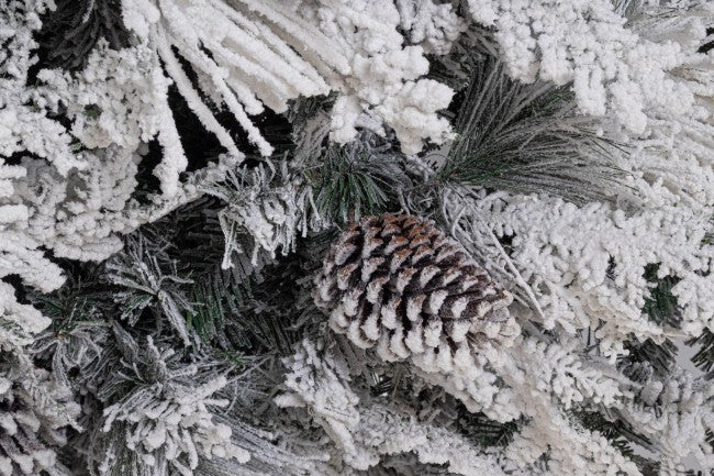 Albero di Natale Avezzano innevato H180 con 808 rami