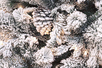 Albero di Natale Arves innevato H180 con 1383 rami e 230 luci