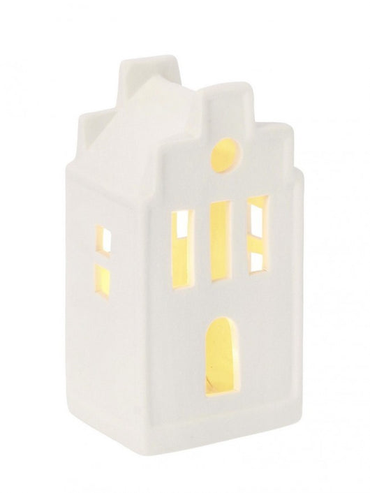 Casa decorativa Janis bianca con LED H69