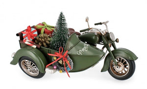 Decorazione natalizia Chelsie sidecar con pino