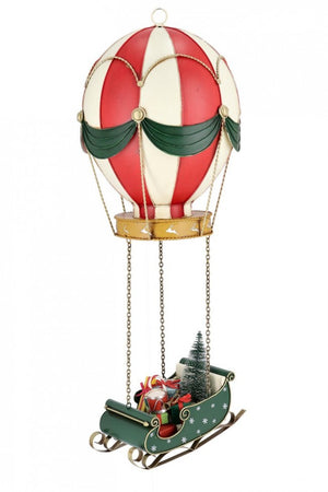 Decorazione natalizia Noelle mongolfiera con regali