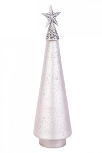 Pino vetro Glow rosa opaco con stella H44