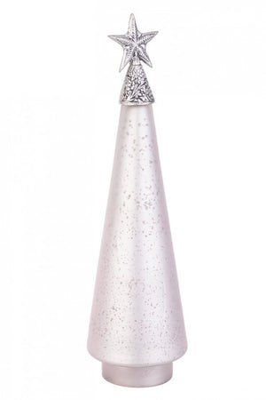 Pino vetro Glow rosa opaco con stella H44