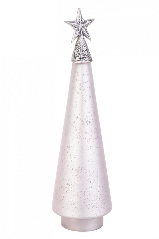 Pino vetro Glow rosa opaco con stella H44