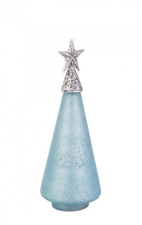 Pino vetro Glow azzurro opaco con stella H34