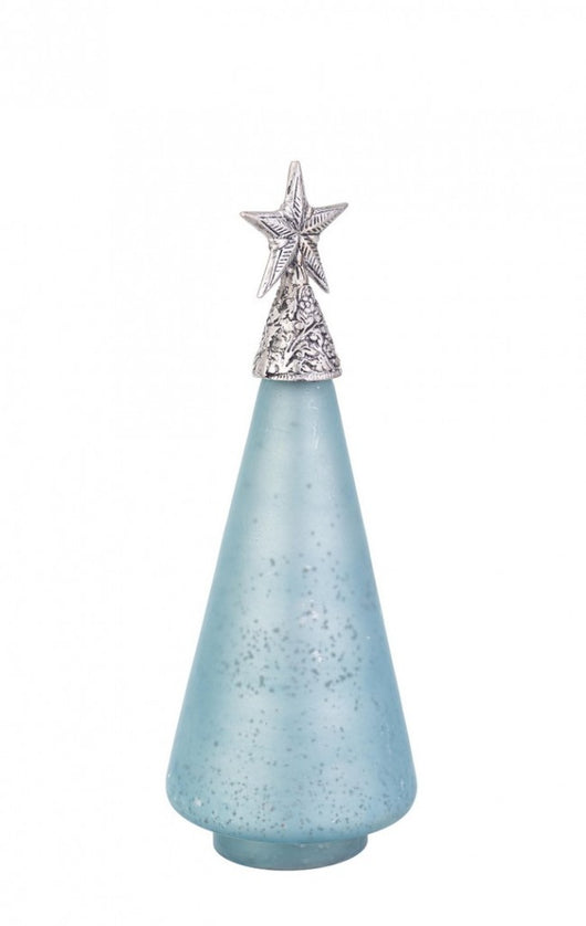 Pino vetro Glow azzurro opaco con stella H34