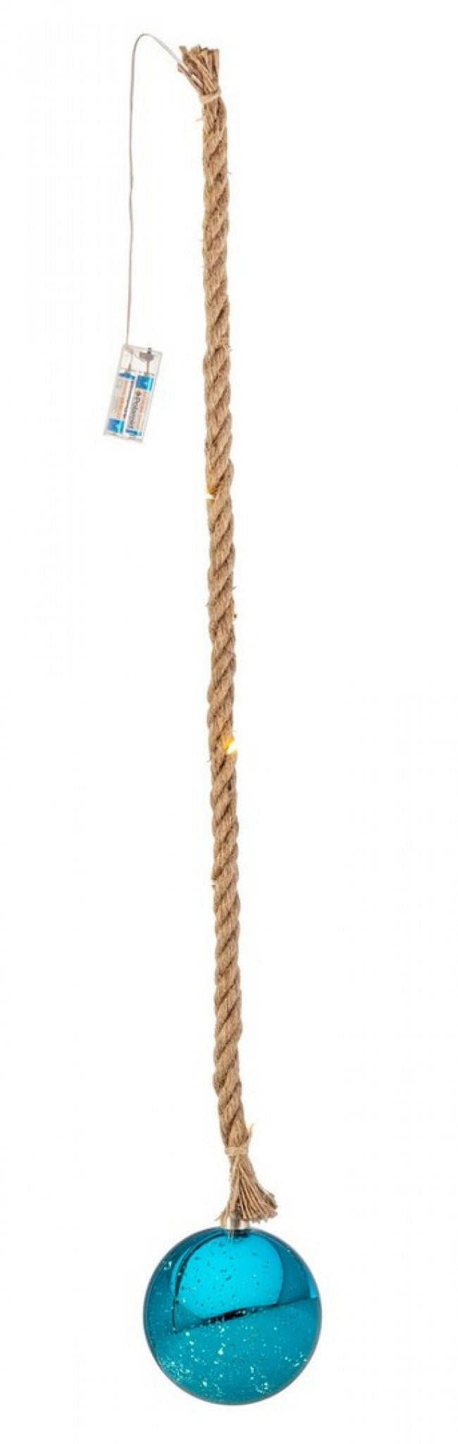 Sfera vetro Ethan azzurro D150 con LED