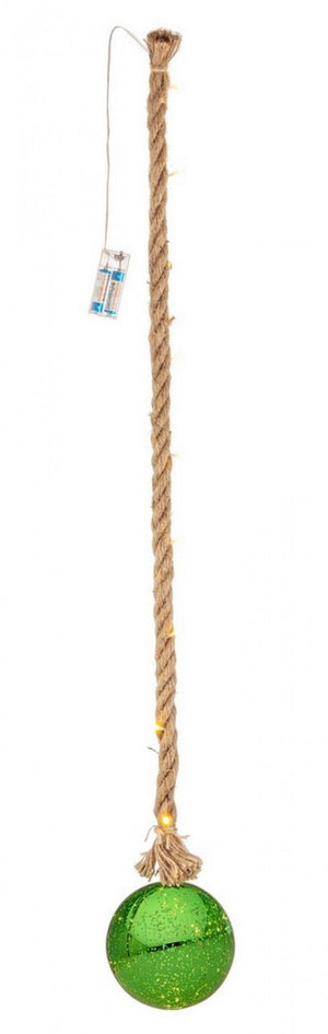 Sfera vetro Ethan verde D150 con LED