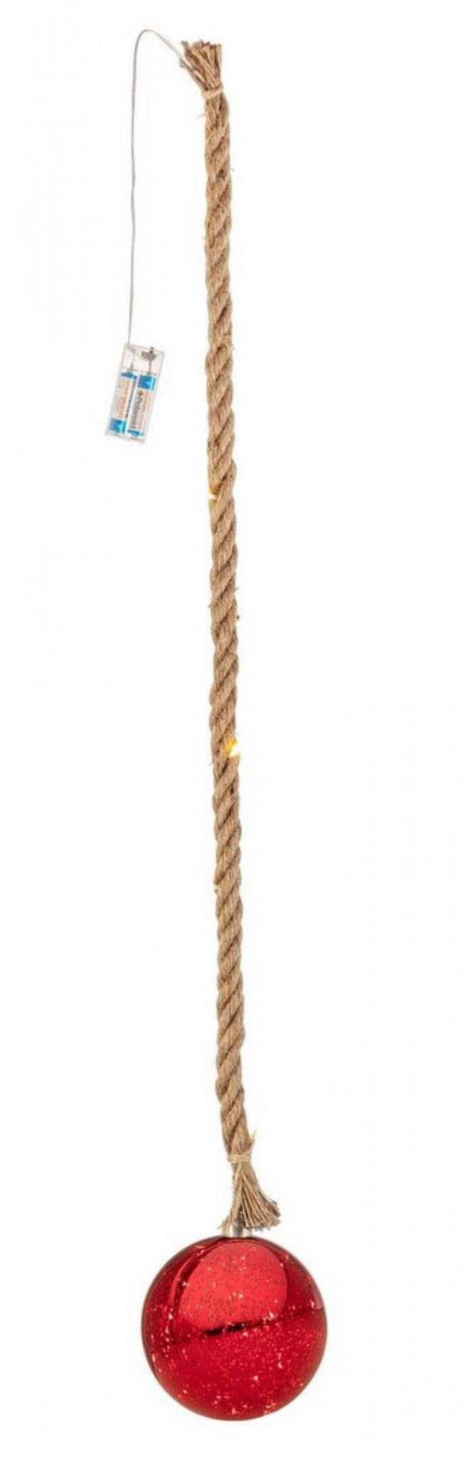 Sfera vetro Ethan rosso D150 con LED