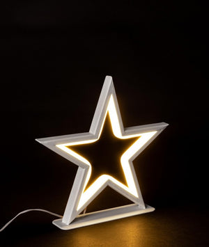 Stella bianca 120 LED classic con base small