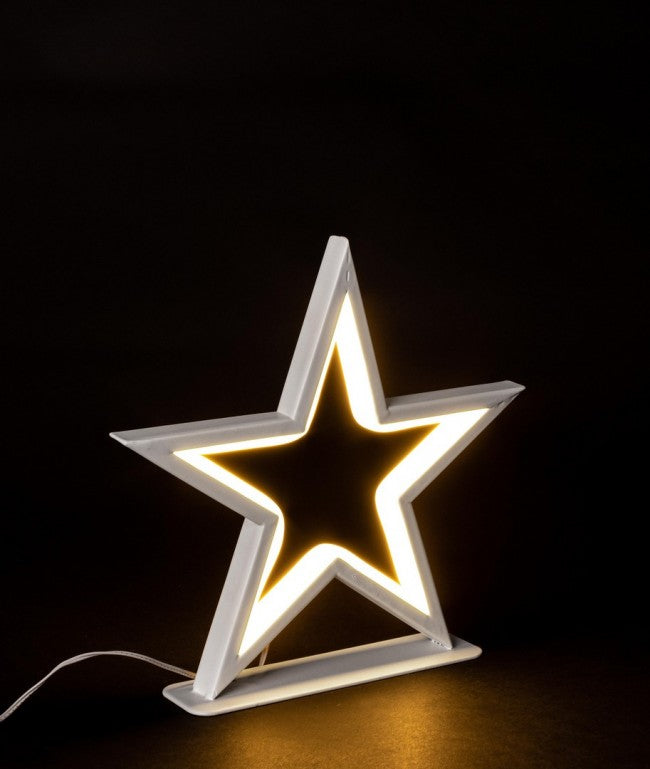 Stella bianca 120 LED classic con base small