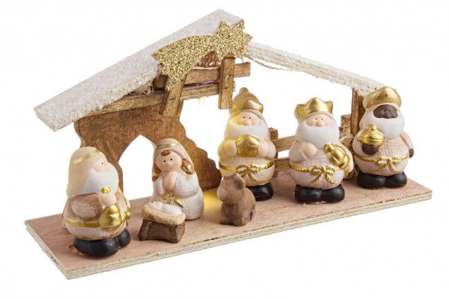 NativitÃ  Emmaus con cometa e LED