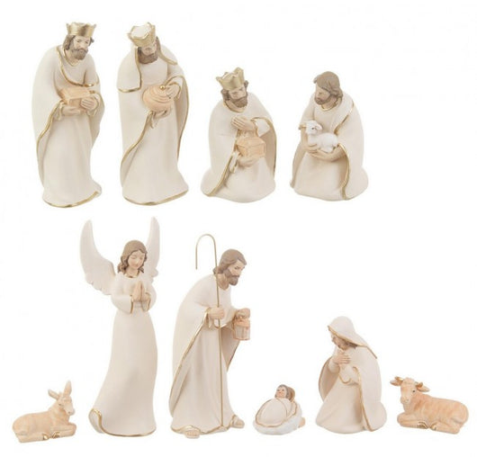 NativitÃ  10 figure Celestial bianco