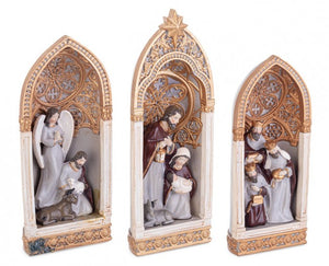 Set di 3 nativitÃ  Karolyn 15.5x5x23.5H
