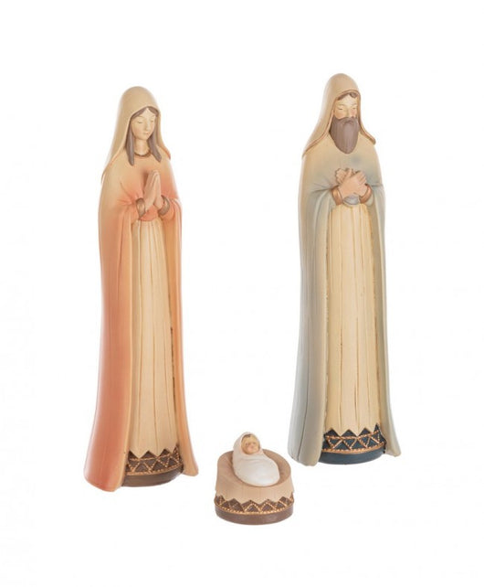NativitÃ  3 figure Heavenly azzurro-rosa
