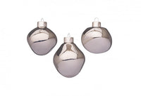 Confezione da 6 pendagli vetro Organic verde luminoso D60 assortiti