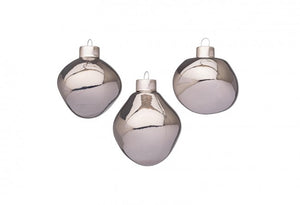 Confezione da 6 pendagli vetro Organic verde luminoso D60 assortiti