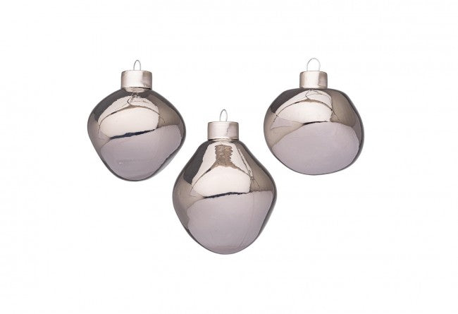 Confezione da 6 pendagli vetro Organic verde luminoso D60 assortiti