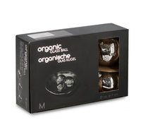 Confezione da 6 pendagli vetro Organic argento D60 assortiti