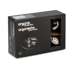 Confezione da 6 pendagli vetro Organic verde luminoso D60 assortiti