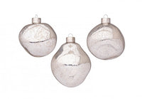 Confezione da 3 pendagli vetro Organic argento D80 assortiti