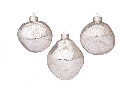 Confezione da 3 pendagli vetro Organic argento D80 assortiti