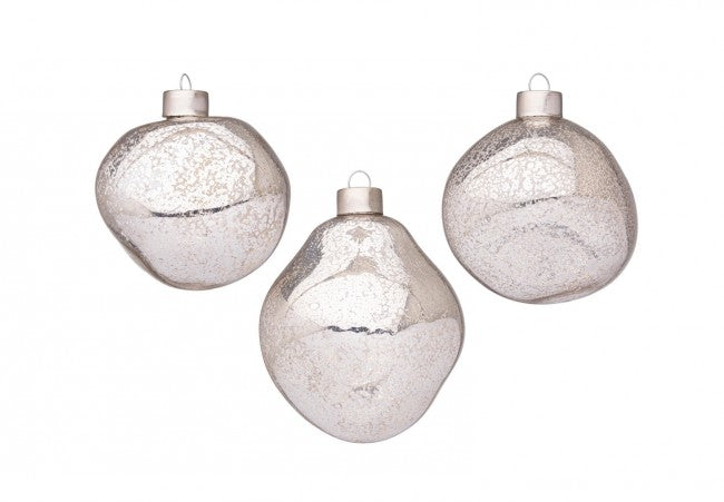 Confezione da 3 pendagli vetro Organic argento D80 assortiti