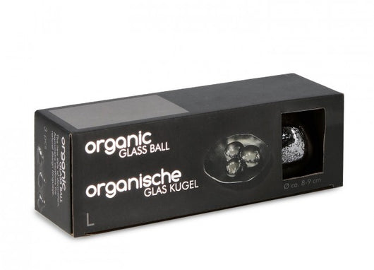 Confezione da 3 pendagli vetro Organic grigio D80 assortiti