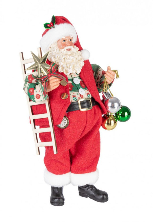 Babbo Natale George in piedi rosso con dolci