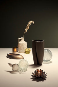 Sfera vetro Saturno verde D150