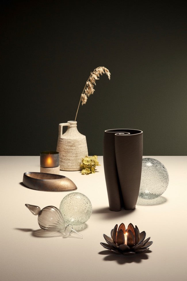 Sfera vetro Saturno verde D150