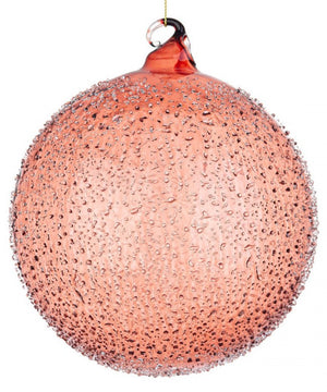 Sfera vetro Elegance rosa-bianco D150