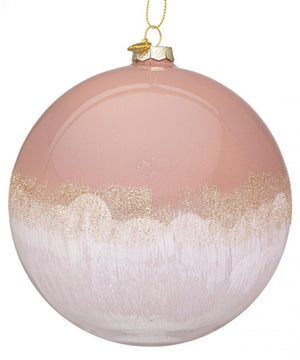 Sfera vetro Elegance grigio-bianco D150