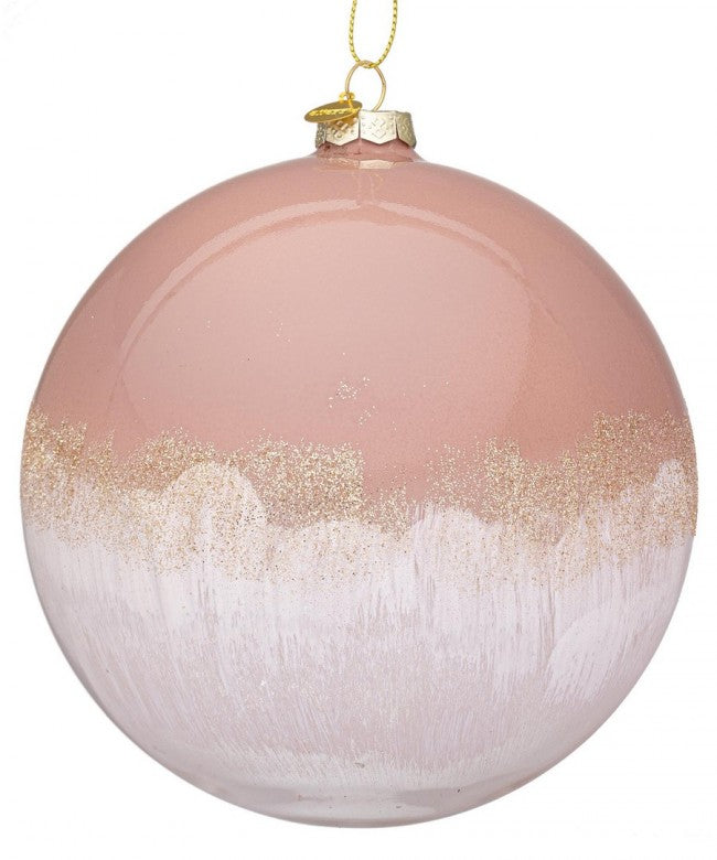 Sfera vetro Elegance grigio-bianco D150