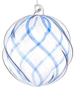 Sfera vetro Blend trasparente-blu D150