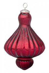 Pendaglio vetro Gloss trottola rosso champagne lucido