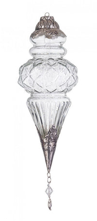 Pendaglio vetro Blaze goccia trasparente H29