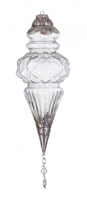 Pendaglio vetro Blaze goccia trasparente H29