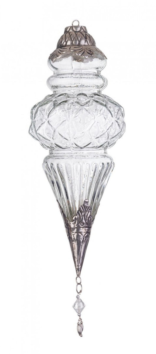 Pendaglio vetro Blaze goccia trasparente H29