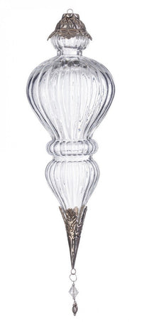 Pendaglio vetro Blaze goccia trasparente H37