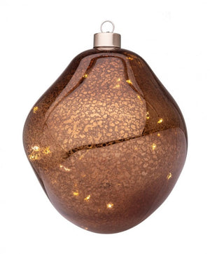 Sfera vetro Organic marrone D150 con LED