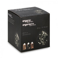 Sfera vetro Organic marrone D150 con LED