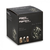 Sfera vetro Organic rosso D150 con LED