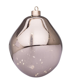 Sfera vetro Organic grigio-trasparente D150 con LED