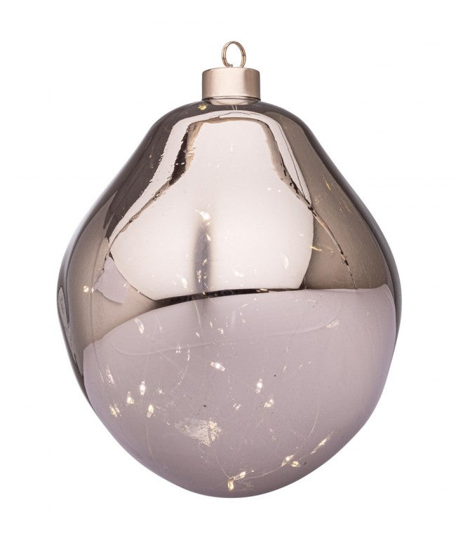 Sfera vetro Organic grigio-trasparente D150 con LED