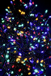 Snake luminoso 560 LED multicolore 5 mm filo verde IP44