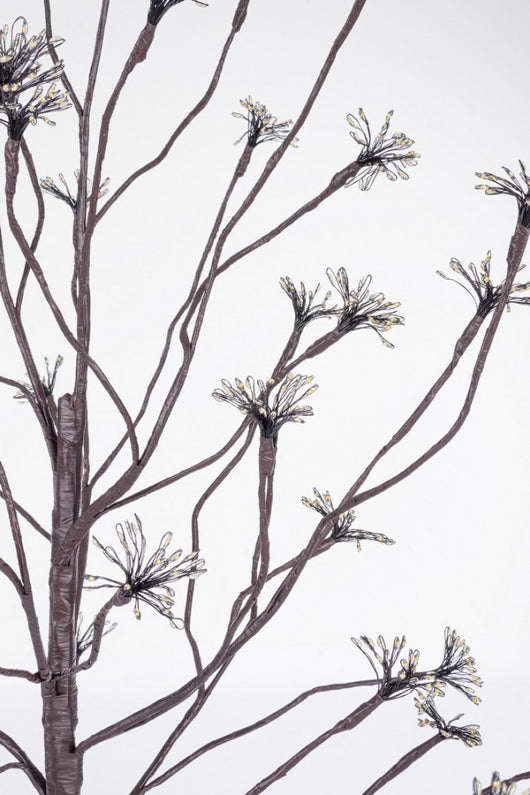Albero di Natale artificiale marrone 1200 microLED classico